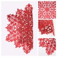 thumbnail image 5 of Unique Bargains Set of 6 Snowflake Shape Placemats Kitchen Table Mat Red, 5 of 6