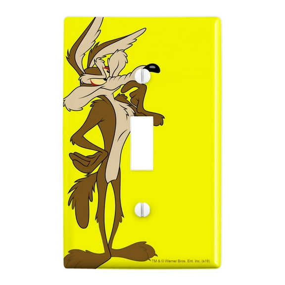 Looney Tunes Wile E Coyote Plastic Wall Decor Toggle Light Switch Plate Cover