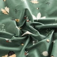 thumbnail image 3 of Pillowcase 100% Cotton Queen Size Green Botanical Floral Leaves Print Decorative Bed Pillow Cover Set of 2 with Envelope Closure Hotel Quality Soft Br, 3 of 4