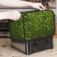 thumbnail image 7 of Gaeub Green Glitter Sparkle Print 2 Slice Toaster Cover, Toaster Bags,Small Appliance Toaster Cover for Kitchen,Toaster Oven Dustproof Cover, 7 of 7