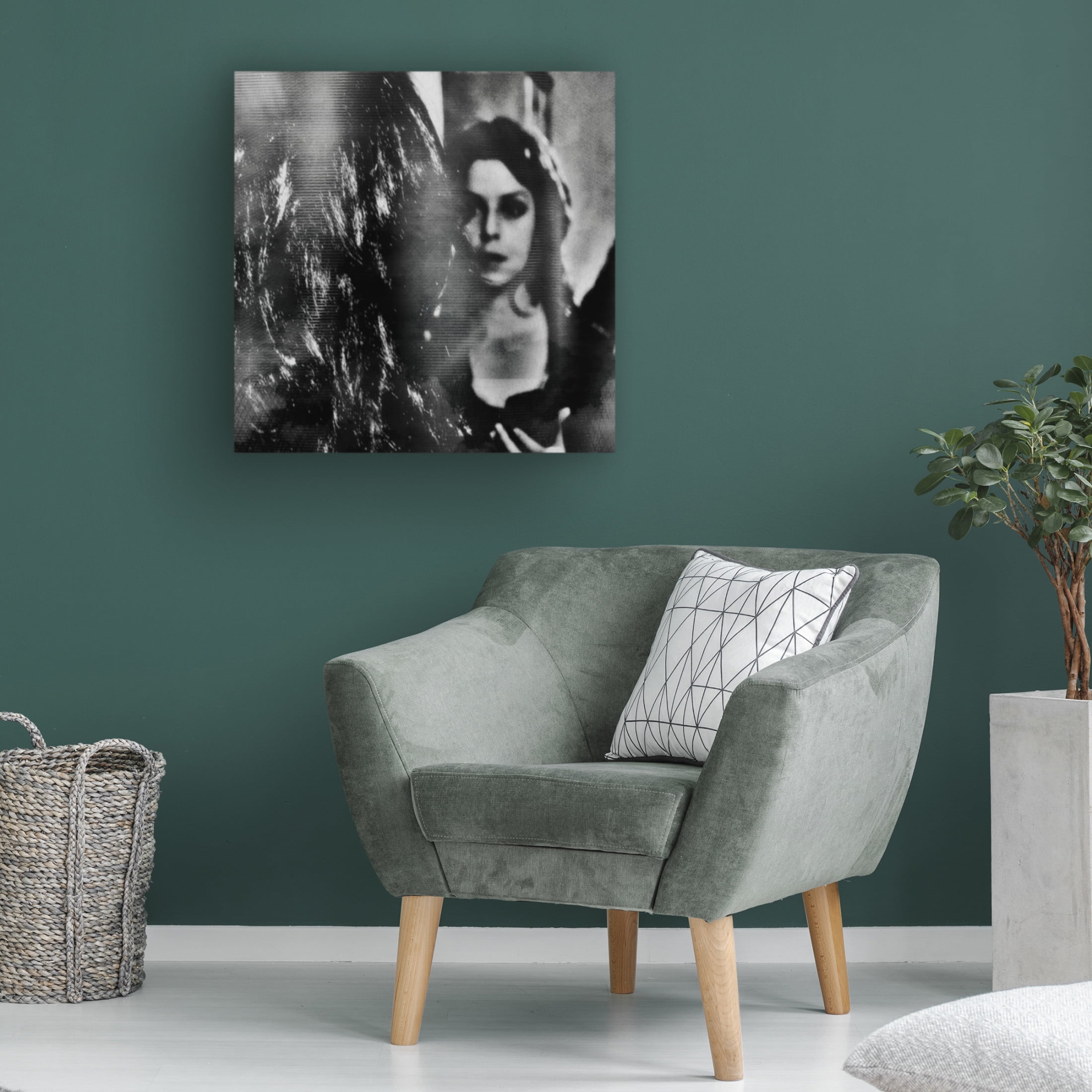 Canvas Wall Art - Dalibor Davidovic 'Shadows Behind ' Wall Art for Living Room, Bedroom, or Office D?cor by Trademark Fine Art - 18 x 18 Inches