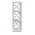 thumbnail image 3 of Weston Home Rebecca Wood 3-Shelf Corner Bookcase, White, 3 of 7