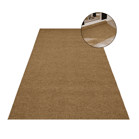 OVYEOFR 3' x 5' Outdoor Mat, Non Slip Large Doormat Entry Rug, Indoor Front Door Mats for Entrance, Brown