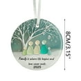 thumbnail image 3 of Family Sea Glass Ornament 2025, Holiday Keepsake Gift, Christmas Tree Hanging Decoration, Festive Ornament for Family and Seasonal Home Display, 3 of 9