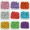 thumbnail image 2 of U8MO 200 Pcs 3D Illusion Acrylic Miracle Round Beads 6mm Spacer Craft Jewelry Making-Yellow, 2 of 9
