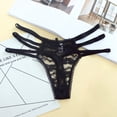 thumbnail image 5 of Women's Sexy Embroidered Thong - Ice Silk Hollow Double Strap Underwear for Comfort & Style, 5 of 5
