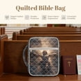 thumbnail image 6 of ZUXONGSY Cross Jesus Print Bible Cover Case for Women Quilted Bible Protector Large Christian Tote Bag with Handle Scripture Bag for Daily Use, 6 of 7