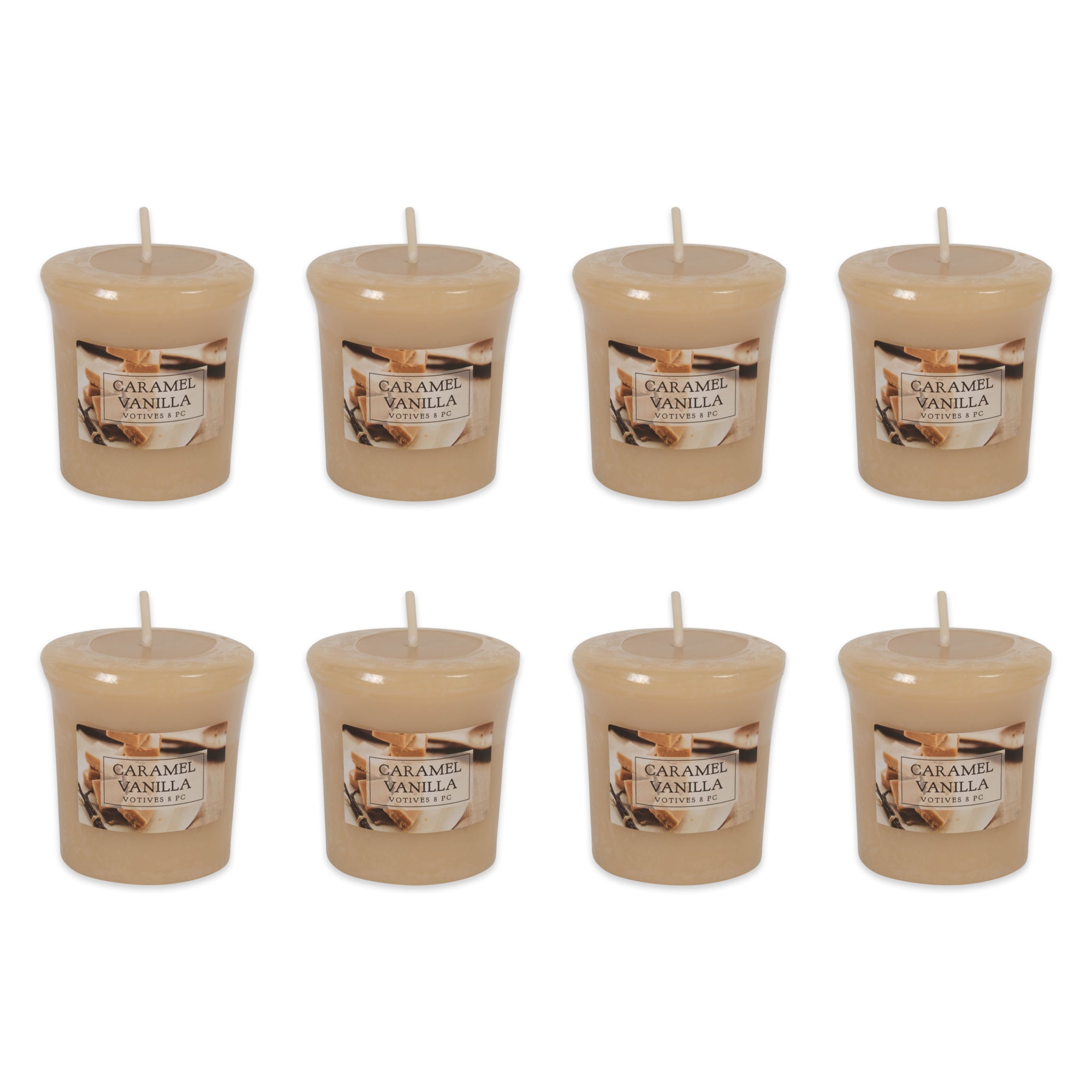 Home Traditions Single Wick Evenly Burning Highly Scented Votive Candle, Set of 8 (1.8 Oz Each