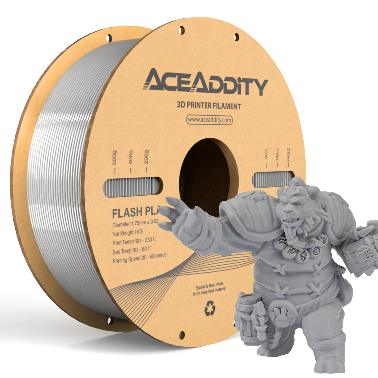 Aceaddity 3D printing supplies,Dimensional +/-0.02mm 2 3d Material 3d Hines Dimensional Suitable Most Of Printer Spool Suitable Most Material Eco-friendly Spool Eco-friendly Spool Suitable Of 3d - image 3 of 5