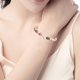 thumbnail image 3 of Pulsera de piedra natural morada Tianhe piedra volcánica esmerilada con tarjeta Pulsera de piedra natural, 3 of 8