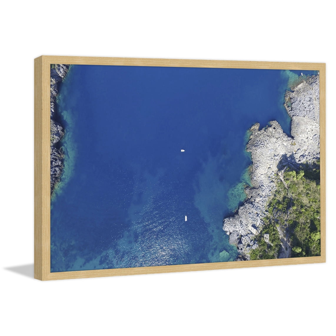 Marmont Hill "Deep Blue Waters" by Alfredo Framed Painting Print