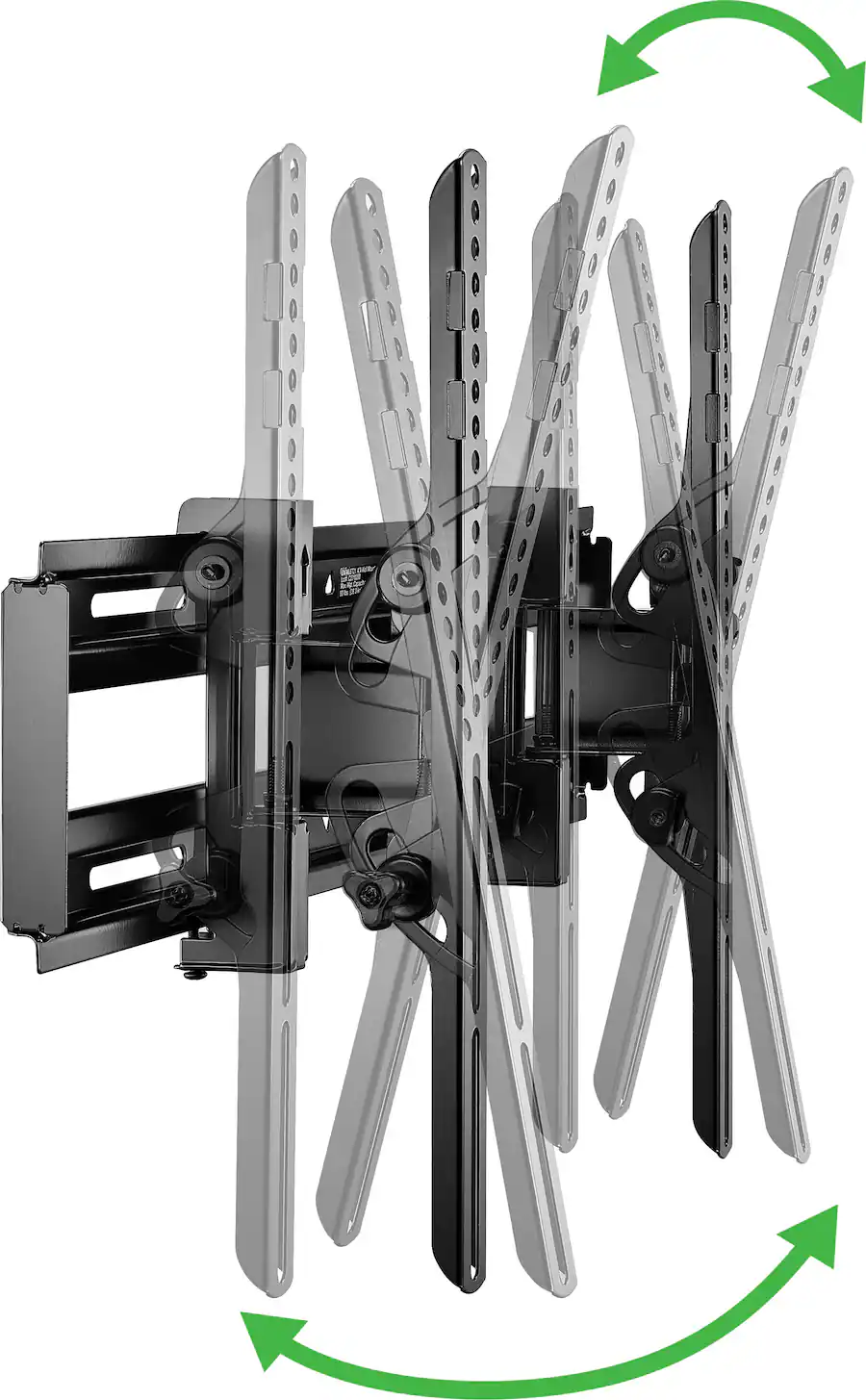 Best Buy Essentials - Extended Tilt TV Wall Mount for Most 32–70" TVs - Black