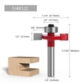 thumbnail image 1 of 8-Piece Export-Grade Woodworking Router Bit Set: T-Shape Roller Ball Slotting & Edge Trimming Tools with 1/4 Inch Shank, 1/2 Inch Cutting Diameter, Universal Compatibility for Most Woodworking, 1 of 6