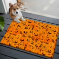 thumbnail image 3 of 2x3 Ft Entryway Area Rug, Orange Halloween Kitchen Rug Runner Washable Floor Mat, Horror Pumpkins Evil Bat Non Slip Indoor Door Mat Throw Carpet for Bathroom Living Room Bedroom, 3 of 8