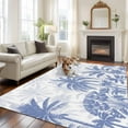 thumbnail image 3 of 6x9 Area Rugs for Living Room, Palm Trees Non Slip Area Rugs for Kitchen Bedroom Entryway, Blue Tropical Plants Summer Forest Scenery Washable Carpet Runner Rug Floor Mats for Bedroom Home Decor, 3 of 9