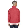 thumbnail image 3 of J America Men's Peppered Fleece Quarter-Zip - JA8703, 3 of 4