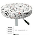 thumbnail image 2 of Goofa Cute Cat Printed Stool Covers Round, Waterproof Round Bar Stool Covers Anti-Slip Round Bar Stool Seat Cover with Elastic Bands Durable -12 inch, 2 of 7