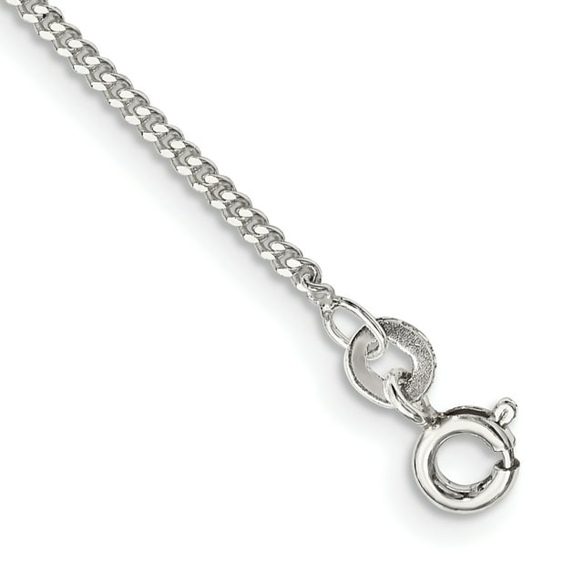 925 Sterling Silver 1.5mm Curb Chain Anklet Ankle Bracelet
