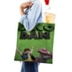 thumbnail image 4 of Dino Dan Bolso de tela con estampado de lienzo para mujer, bolsa de compras reutilizable y estética, con cremallera interior, regalo para mujer, 35 × 40 cm., 4 of 6