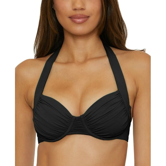 Becca Women's Black Underwire Bikini Top