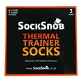 thumbnail image 2 of Sock Snob - 3 Pairs Mens Thick Cushioned Low Cut Ankle Thermal Trainer Socks, 2 of 2