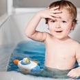 thumbnail image 4 of Blue Wind-Up Bath Chain Bear Toy, Splashing Water Play For Pool And Bathtub Fun, 4 of 7