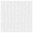thumbnail image 1 of Unique Bargains 5 Inch Letter Stencils Number Stencils, 63 Pack Reusable Alphabet Templates Numbers Stencil Set Style 10, White, 1 of 6