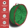 thumbnail image 5 of CYBIBO Christmas Wreath Organizer Storage Bags, 24 Inch PVC Translucent Round Storage Bags for Storing Toys Snacks Christmas Decorations, Waterproof and Dustproof, Green, 5 of 6