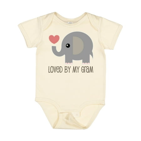 

Inktastic Loved by My Gram Grandchild Gift Baby Boy or Baby Girl Bodysuit