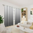 thumbnail image 3 of Gray Ombre Blackout Curtains, Gradient Color Thermal Insulated Window Curtain For Living Room, Polyester Grommet Top Window Drapes For Bedroom 26"W x 63"L (Pack of 2), 3 of 6