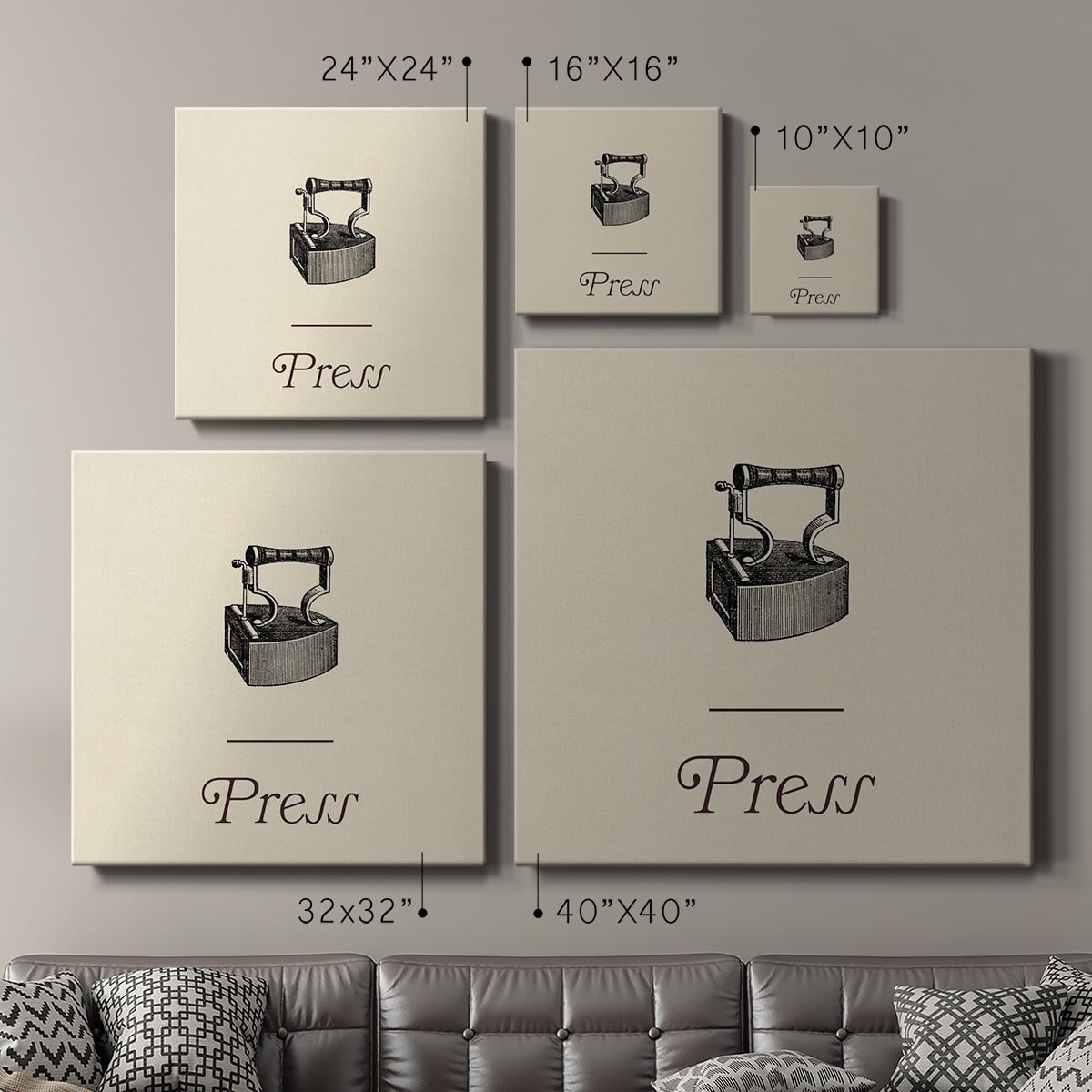 Wexford Home Laundry Sign III-Premium Gallery Wrapped Canvas, 24" x 24" - Ready to Hang