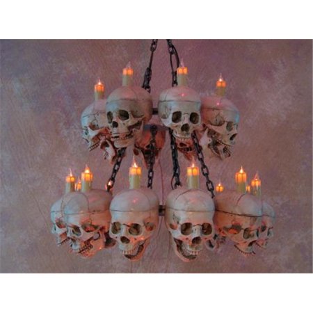 

Two Tiered 20 Skull Chandelier