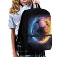 thumbnail image 3 of Uorisanigo 17 Inch Galaxy Soccer Kids Backpack for School, Children Backpack for Preschool, Kindergarten, Elementary with Adjustable Shoulder Straps for 6-13 Years Old, 3 of 6