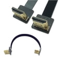 thumbnail image 1 of Kework Fpv Cable Hdmi 20Cm Fpv Hdmi Cable Plano Delgado 90 Grados Hacia Abajo Hdmi Macho A 90 Grados Hacia Abajo Hdmi Macho Para Red Bmcc Fs7 C300 (Doble Hacia Abajo), 1 of 5