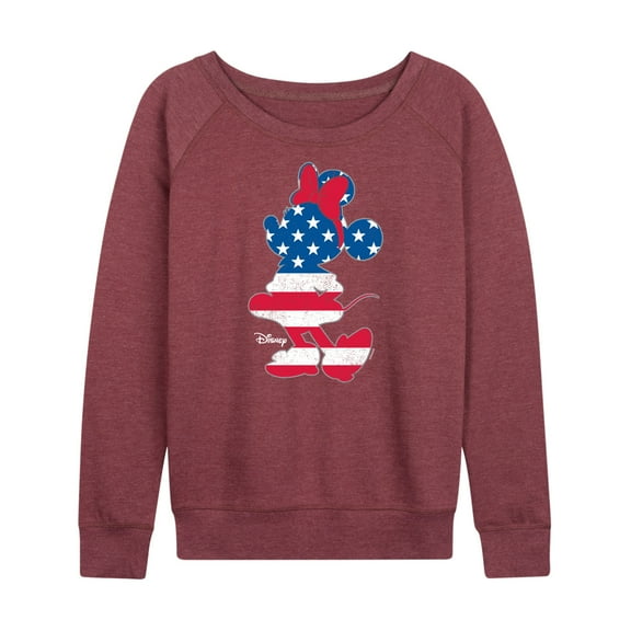 Disney - Americana - Minnie Americana Fill - Women's Lightweight French Terry Long Sleeve Shirt