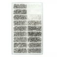 thumbnail image 1 of TFixol Vis de Réparation de Lunettes Lunettes de Soleil Kit de Réparation Petites Vis Ensemble d'Outils en Acier Inoxydable Environ 1000 Pcs, 1 of 5