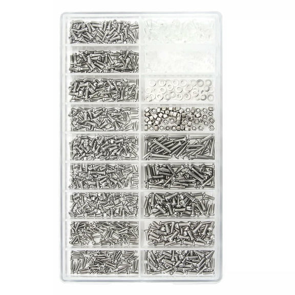 Glasses Repairing Screws Sunglasses Repairing Small Screws Kit Stainless Steel Tool Set About 1000PCS