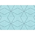 thumbnail image 1 of Ahgly Company Machine Washable Indoor Rectangle Transitional Blue Diamond Blue Area Rugs, 5' x 8', 1 of 7