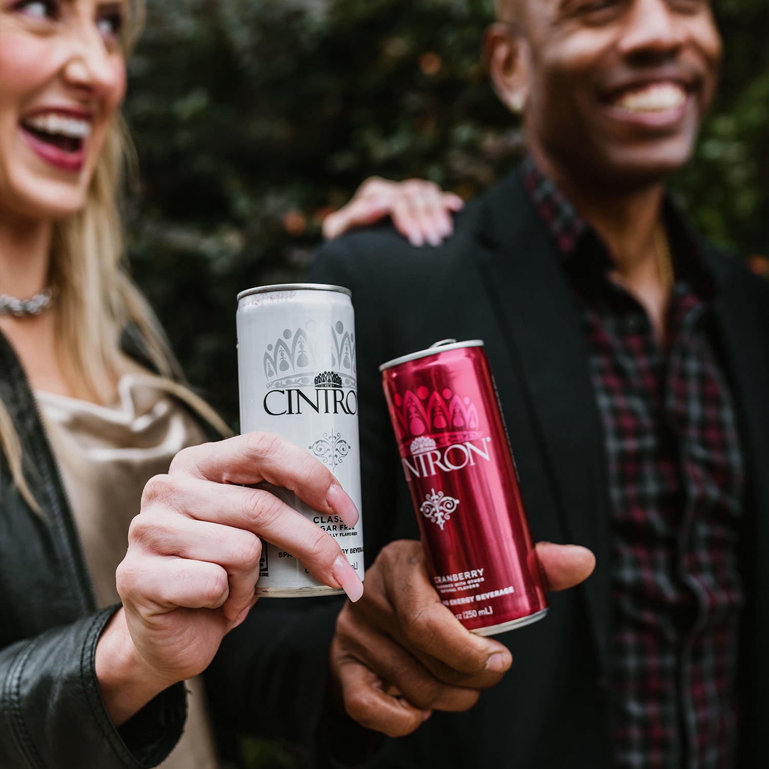 Cintron Sparkling Cranberry Caffeinated Energy Drink 6PK- Healthy Alternative W/ Less Calories