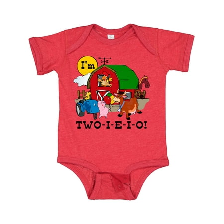 

Inktastic TWO-I-E-I-O Gift Baby Boy or Baby Girl Bodysuit