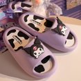 thumbnail image 3 of Zapatillas Kawaii Sanrio Kuromi, chanclas para casa y exterior, Hello Kitty, interior, baño, playa, verano, zapatos suaves, 3 of 4