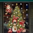 thumbnail image 3 of 2 pegatinas navideñas con copos de nieve para ventana, para cristal, decoraciones navideñas, copos de nieve, Papá Noel, renos para fiestas, 3 of 5