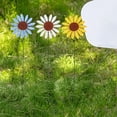 thumbnail image 4 of ADDHAT 10Ud Estacas Decorativas De Girasol De Metal Multicolor Para Jardín Patio Y Exteriores, 4 of 6