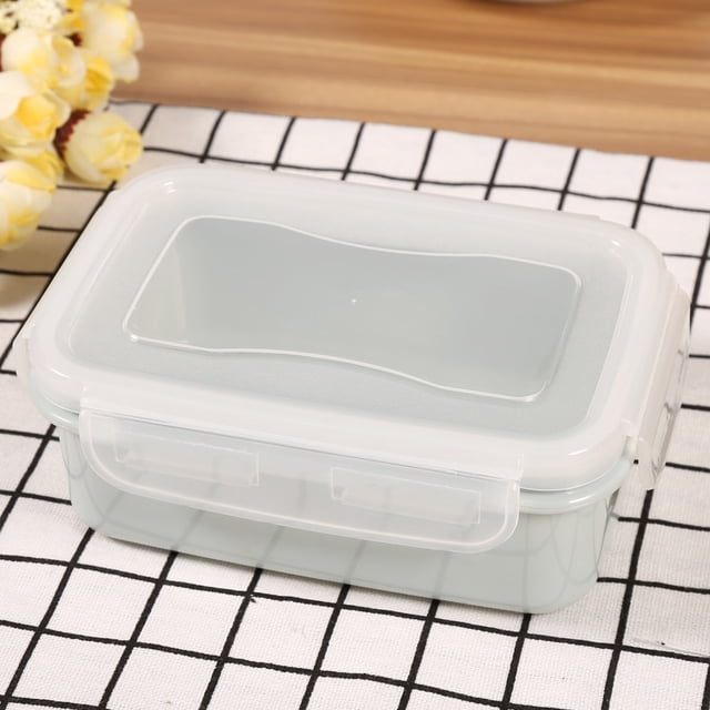 Almacenamiento 1 PC Casa de Cocina Fridge Home Plástica Caja de Sellado de Contenedor Rectángulo Azul