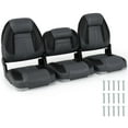 thumbnail image 1 of Gymax 3-Pack Folding Boat Seats w/ 28D Soft Sponge Padding Waterproof PVC Leather, 1 of 10