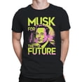 thumbnail image 2 of Musk for the Future Neon Sci-Fi Tech Poster Men's T-shirt, 2 of 3