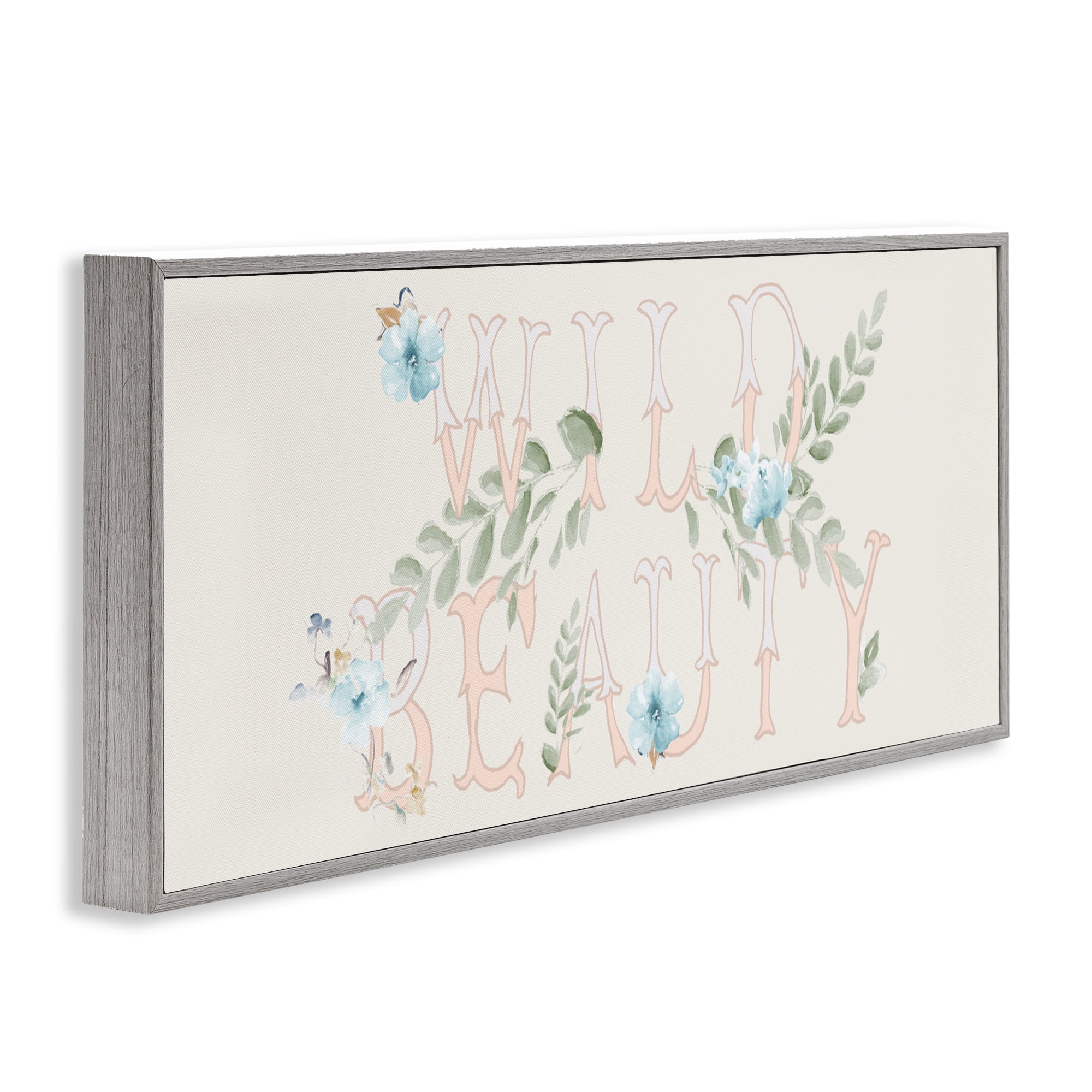 Stupell Industries Wild Beauty Florals Gray Framed Giclee Art, design by Patricia Pinto