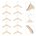 thumbnail image 2 of MasteelfCA 10pcs Wooden Pet Apparel Hangers Dog Clothing Hanging Rack (Silver, Wood Color), 2 of 7