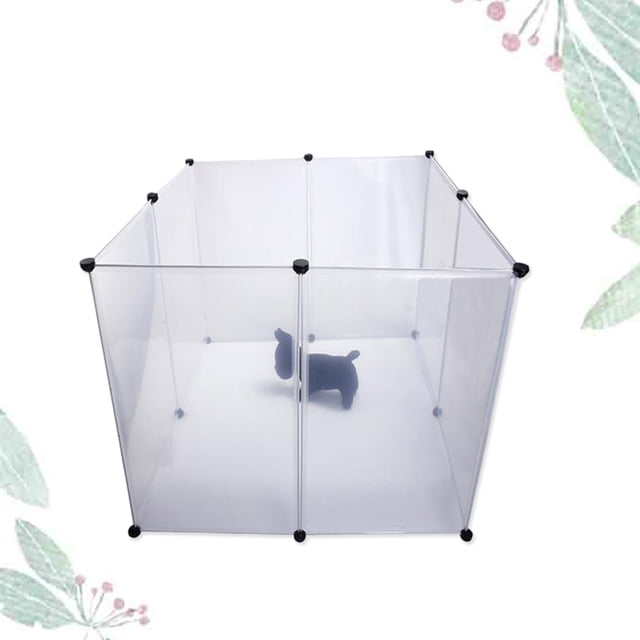 BESTYASH White Plastic Pet Cage with Heavy Duty Slide Bolt Latch Portable Easy Assembly Dog Crate
