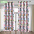 thumbnail image 2 of Cortinas elegantes para ventana, cortina para puerta corredera, cortinas con ojales para Hotel, restaurante, sala de estar, estudio, decoración flores mayimx Cortina de ventana, 2 of 5